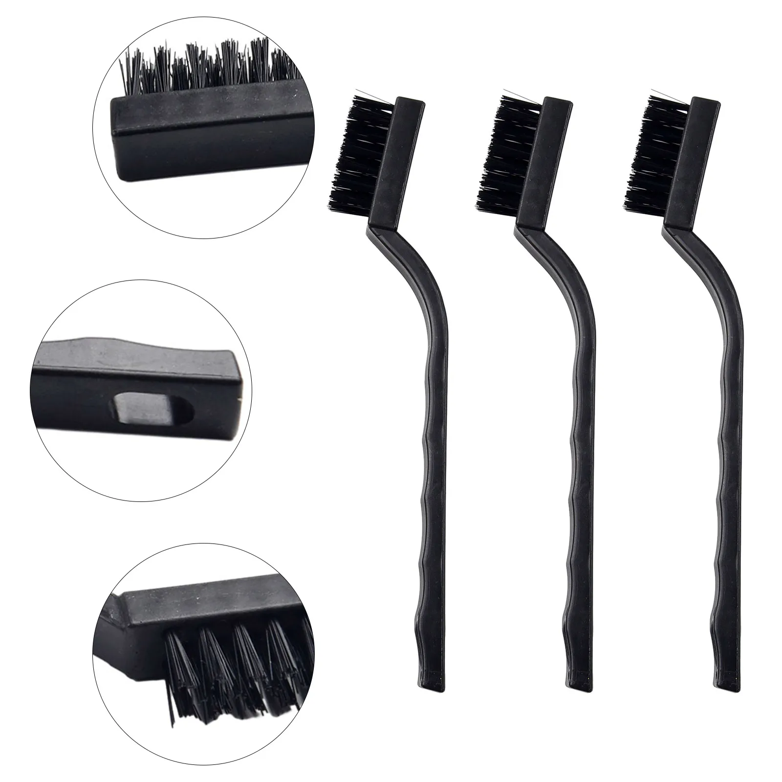 3Pcs 170mm Anti Static ESD Cleaning Brush Dust Removal Brush Non Slip Handle Mobile Phone Tablet PCB Repair Soldering