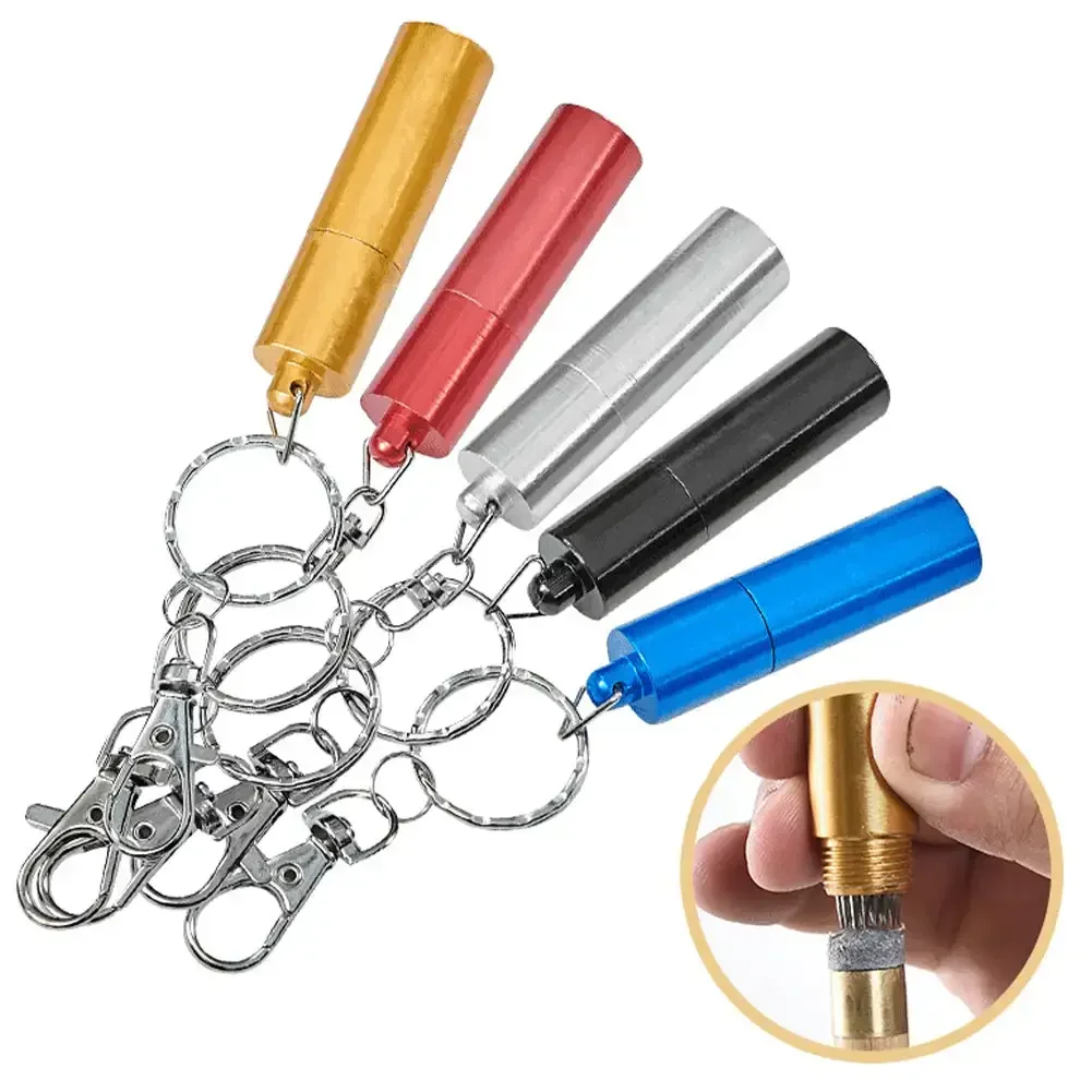 Billiard Snooker Pool Cue Tip Shaper Pick Pricker scuffer tapper tip Repair Tool Leather cue Needle stainless steel keychain