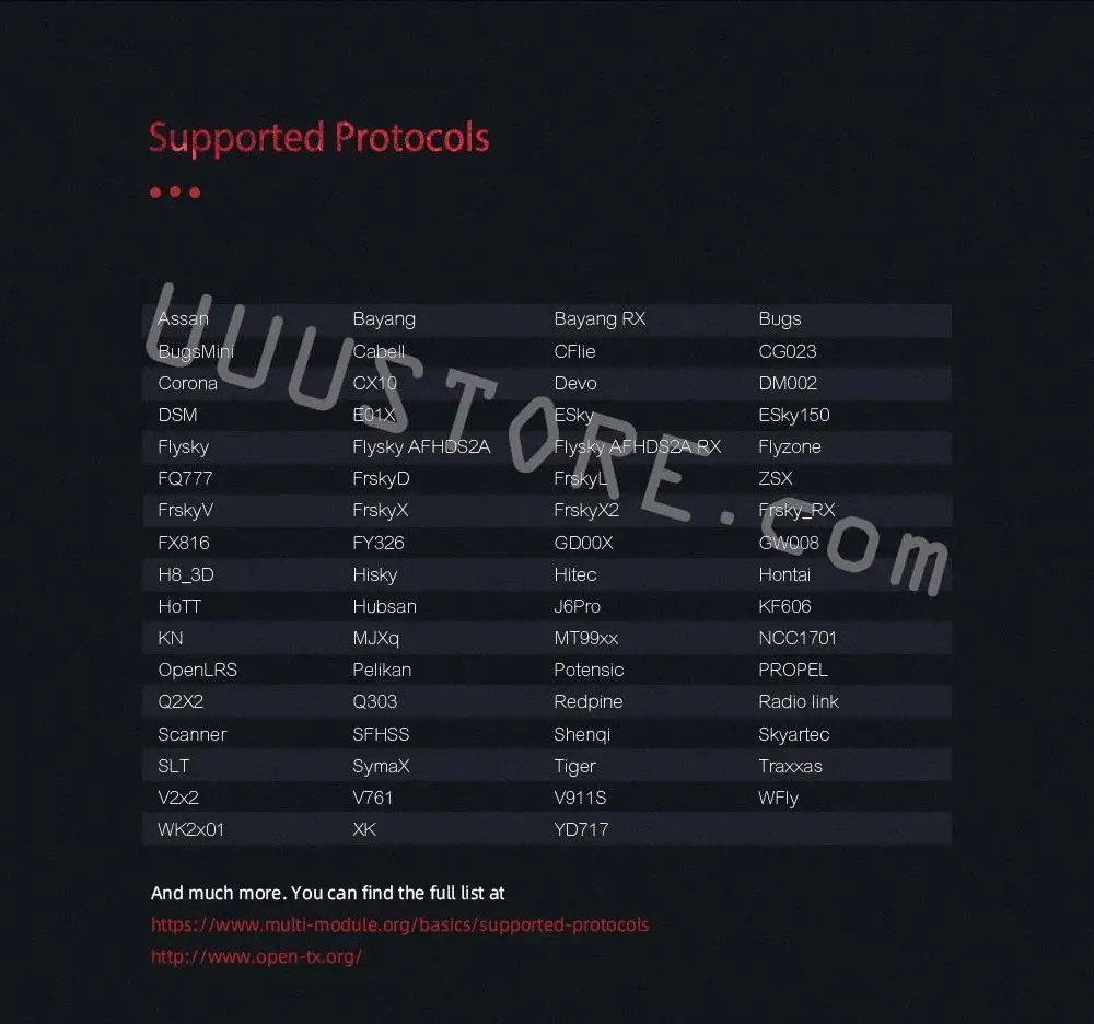 Jumper T-Lite V2 Transmitter - 2.4GHz 16CH Hall Sensor Gimbals Built-in ELRS/ JP4IN1 Multi-protocol OpenTX Transmitter for RC Drone Airplane FPV Remote Controller 17 Jumper T-Lite V2 Transmitter, / /WWW multi-module org/ basics/supported-pro