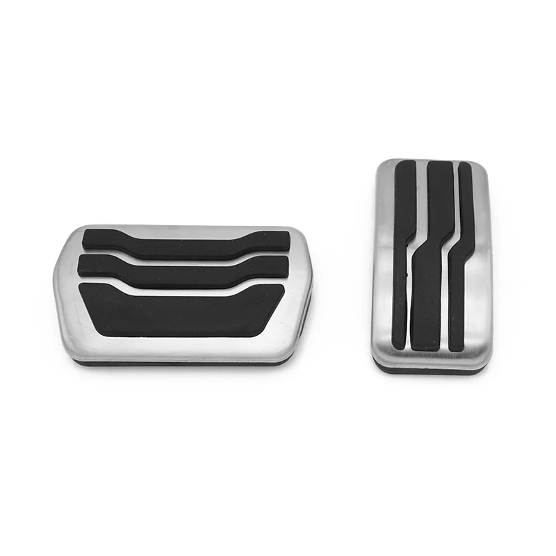 2Pcs Stainless Steel Car Pedal Pads Pedals Cover For Ford Focus 2 3 4 Mk2 Mk3 Mk4 Rs St 2005-2020 Kuga Escape 2009-2020