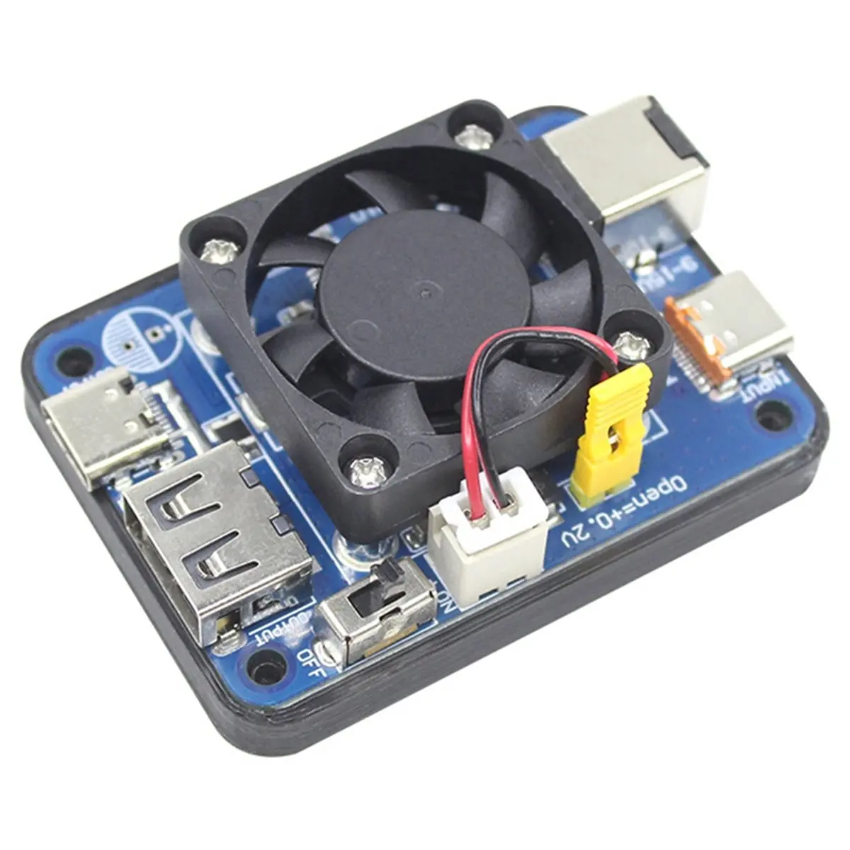 (A23G) 5V5A PD 전원 모듈 라즈베리 파이5용 USB-C 및 USB-A 듀얼 포트 9-15V5V 전원 모듈