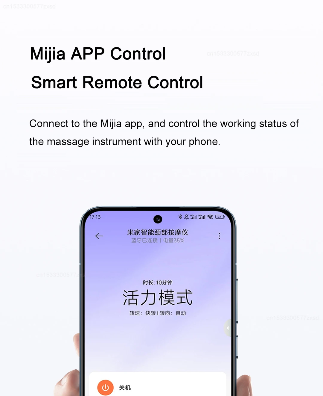 Xiaomi Mijia Smart Neck Massage Relief Neck Shoulder Pain Work with Mi Home App 2550mAh description image 6