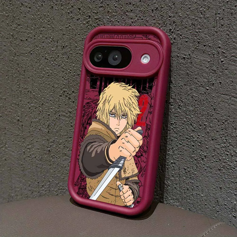 VINLAND SAGA Anime Eye Ladder Lanyard Soft TPU Silicone Phone Case