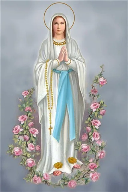 聖母マリアの女性のための宗教画,50色のキット,クロスステッチ