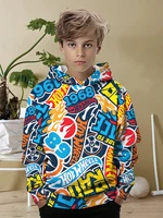Hot Wheels Car Game 3D Print All Seasons Children Casual Sweatshirt Cool Pullover Tops Unisex Clothes Boy Girl Hoodies 1
