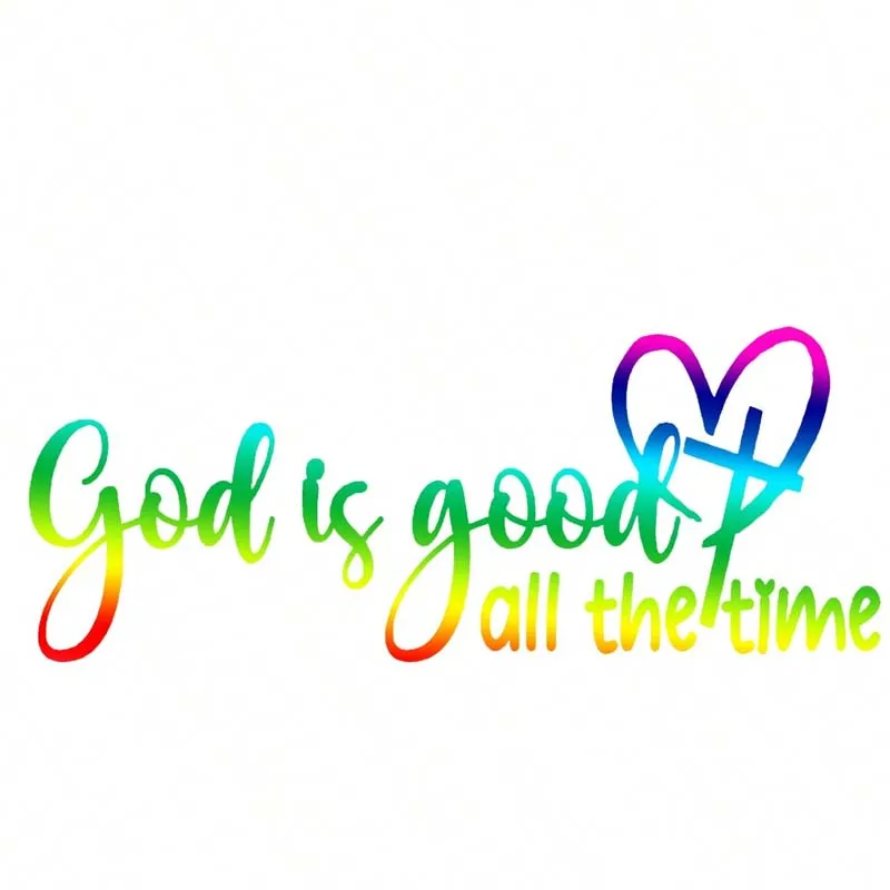 Elegant Inspirational 'God is Always Good' Christian Car Sticker