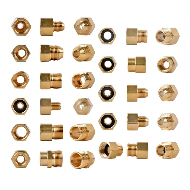 Sárgaréz 3/8 "1/2" M14 M18 M22 Szál Csatlakozó Hím Női Adapter A Nagynyomású Mosófegyverhez És Tömlőhöz Kölcsönös Csatlakozóhoz - Image 6