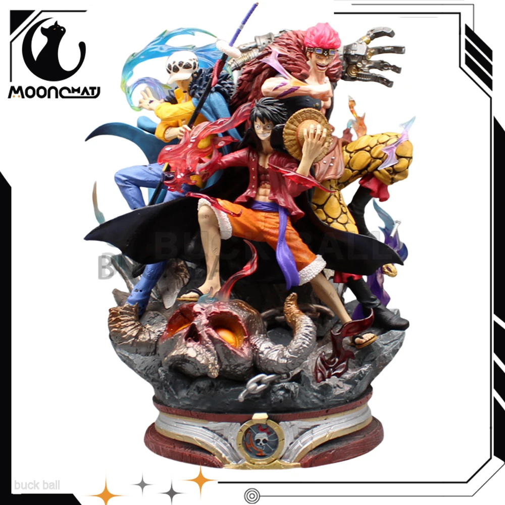 

33cm One Piece Anime Figures Luffy Figure Eustass Water Law Figurine PVC Collectble Decoration Statue Models Toys Doll Boys Gift