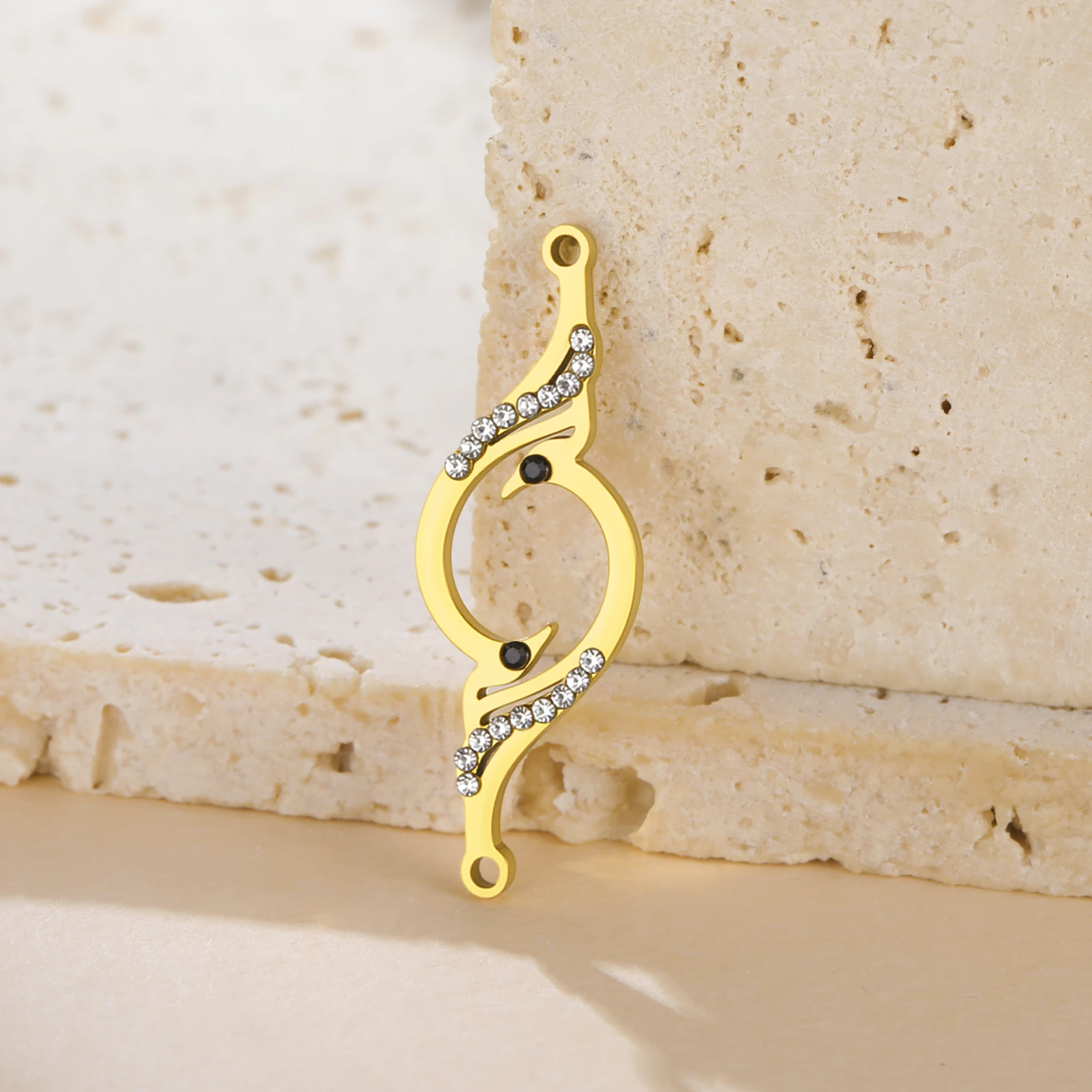 Phönix-Anhänger, mythischer Vogel, Edelstahl-Armband-Charm, spiritueller Wiedergeburt, Amulett-Charm für alltäglichen Schmuck – Detail 4