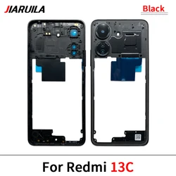 Enhanced Product Title:   
Premium Middle Frame and Bezel Housing Replacement Parts (For Redmi13C Black)