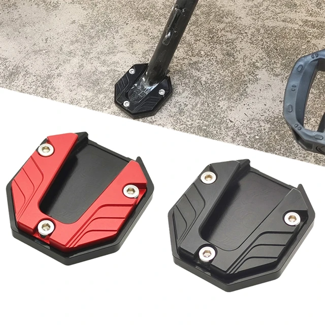 Motorcycle Support Stand Side Kickstand Pad Anti-slip Plate