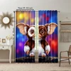 2pc, Party Window Curtains Cute animal prints Durable Polyester,Without Electricity Birthday Party Applies to translucent 3