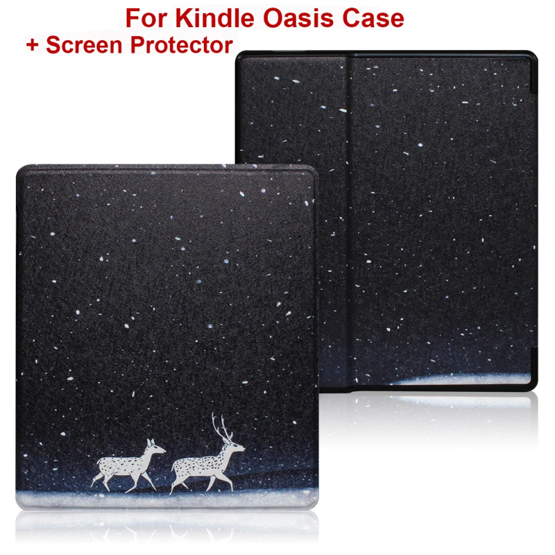 Premium PU Leather Book Cover with Screen Protector and Auto Sleep/Wake Function