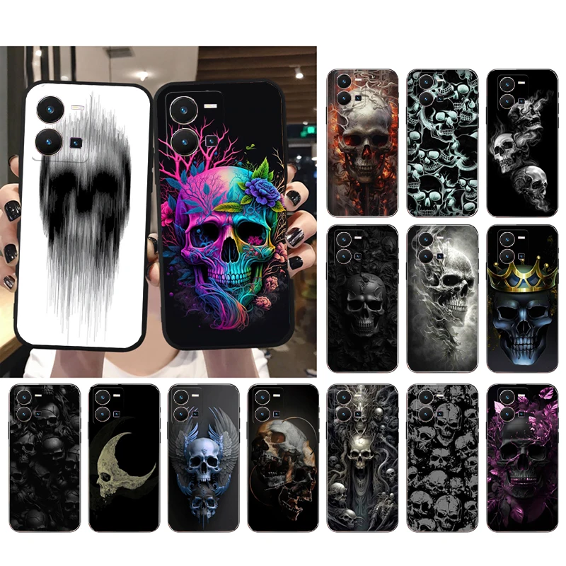 

Skull Art Phone Case For VIVO Y53S Y33S Y01 Y11S Y31 Y21 Y70 Y21S Y72 Y35 V27E V23E V21 V23 Pro V21E