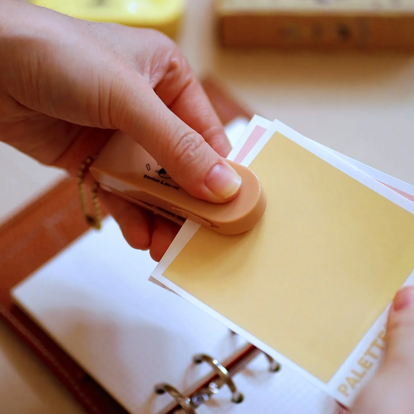 빈티지 고양이 미니 스테이플러 세트 레트로 휴대용 1000개 스테이플 제거기 포함 저널 사무실 학교 문구용 F7983