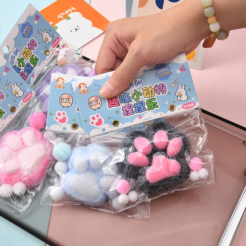 Cat Paw Squeeze Toys Kawaii Cute Slow Rebound Decompression Toy Children's Happy Sensory Toys Birthday Gift Home Decoration 2
