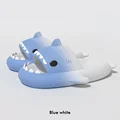 Blue and white