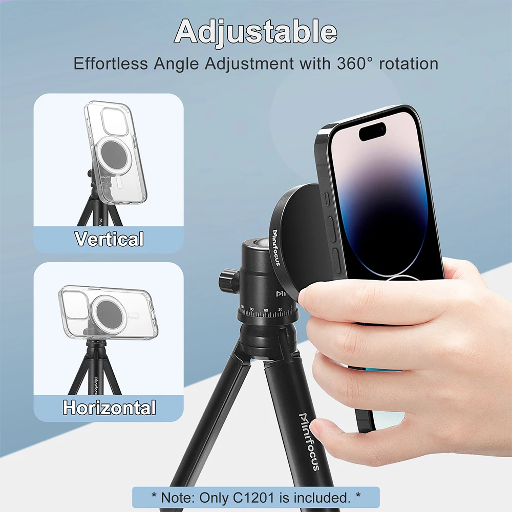Magnetic Phone Holder for Magsafe to 1/4 3/8'' Screw Arri Hole Tripod Mount Adapter for iPhone 14 13 12 Serie with Magnetic Ring camera accessories cell phone tripod mount phone mount holder