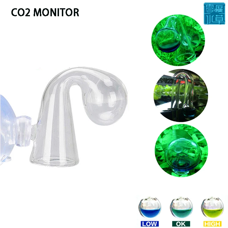 

Fish tank CO2 diffuse reflection glass chandelier controller CO2 monitor glass chandelier detector PH long-term index monitor te