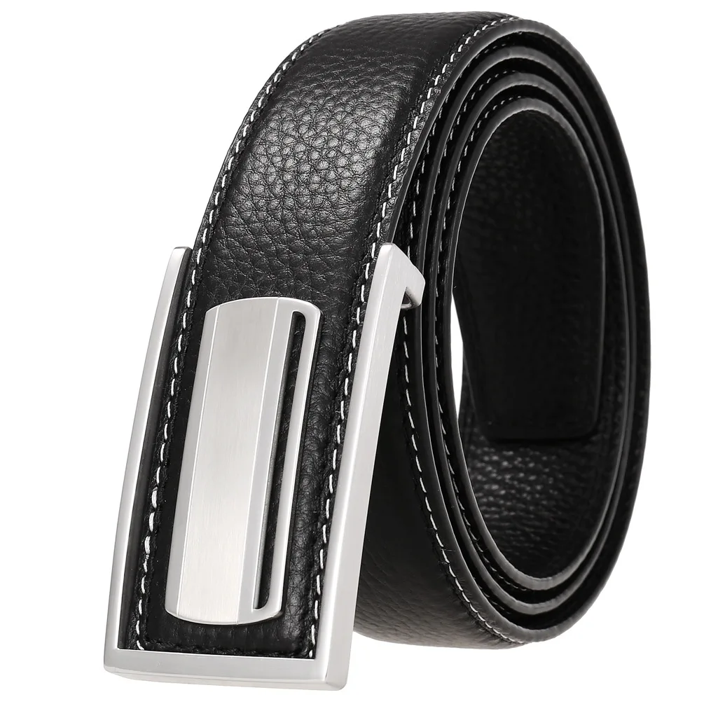 

Высококачественный мужской кожаный ремень с крокодиловым тиснением с автоматической клеткой кожаный деловой ремень из натуральной кожи Роскошный дизайнерский ремень