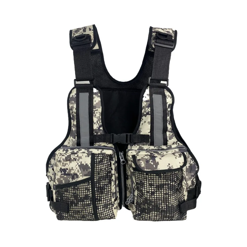 Description Picture 6 of itemNylon Rescue Jacket Adult Swimming Life Vest Outdoor Buoyancy First Aid Kayak Fishing Life Jacket Vest for Drifting Boating