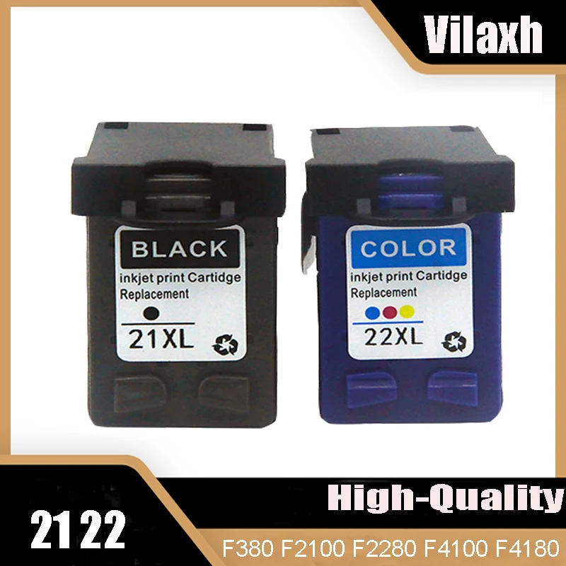 Vilaxh 22 Xl Per Hp 21 22 21Xl 22Xl C9351A C9352A F380 F2100 F2280 F4100 F4180 Cartucce Di Inchiostro Compatibili