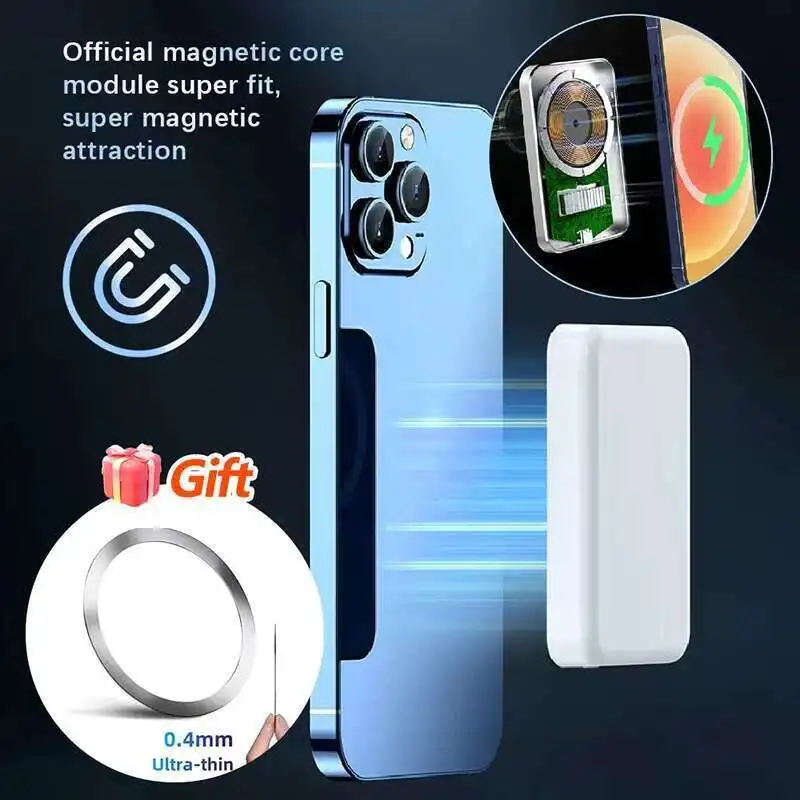 Xilecaly Magnetic Powerbank For iPhone Original External Battery Portable Wireless Charger for Apple magsafe Power Bank Battery 2