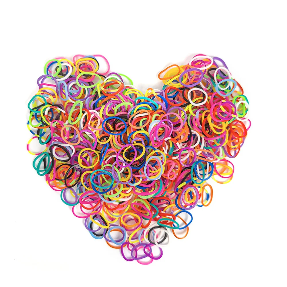 Vibrant Elastic Rubber Loom Bands Kit for Kids - DIY Crafting and Jewelry Making Supplies (600 Pieces)