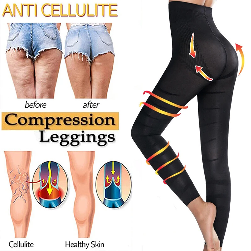 Shapewear Anti Cellulite Compression Leggings Leg Slimming Body