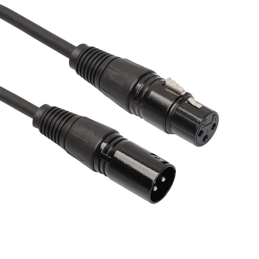 Balanced 1-Foot XLR Microphone Cable Cord with-Copper Conductor Female