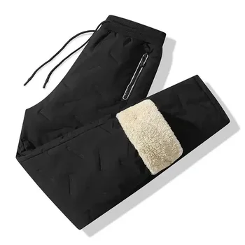 Pantaloni invernali da uomo in cotone caldo pantaloni Casual moda High Street nuovi pantaloni sportivi da campeggio all'aperto da uomo pantaloni da Jogging di grandi dimensioni 8XL 1