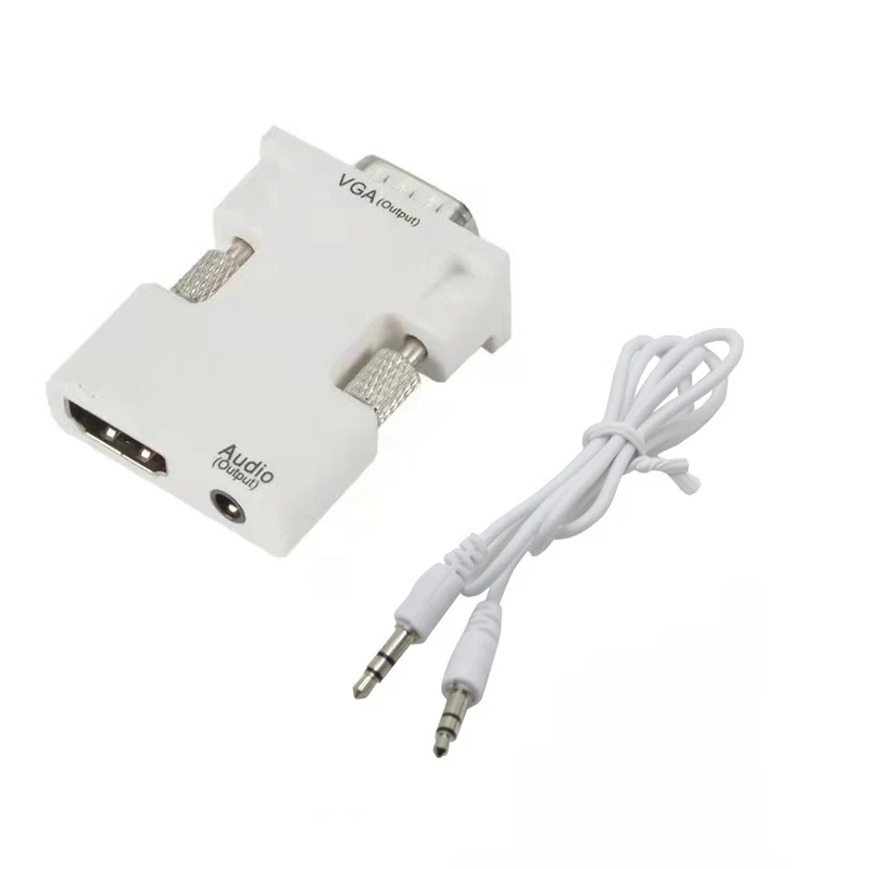 HDMI to VGA Audio Adapter Cable for Projectors and Computers