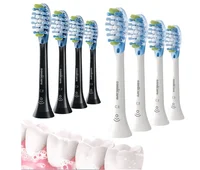 For Philips Sonicare C3 4 Pack Replacement Toothbrush Heads Plaque Defence Toothbrush Brush Head White Or Black 1