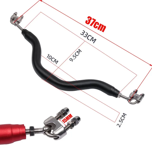 2EXTREME Lenker Schwarz - Kompatibel Mit Honda Camino 50, Piaggio Citta, Vespa Citta