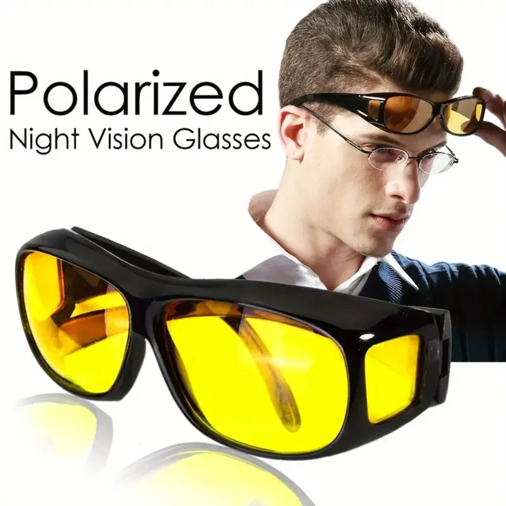 Night Vision Sunglasses Driving Glasses Night Vision Sunglasses Car Night Driving Glasses Driver Goggles Unisex Sun Glasses UV Protection Sunglasses Eyewear Gift