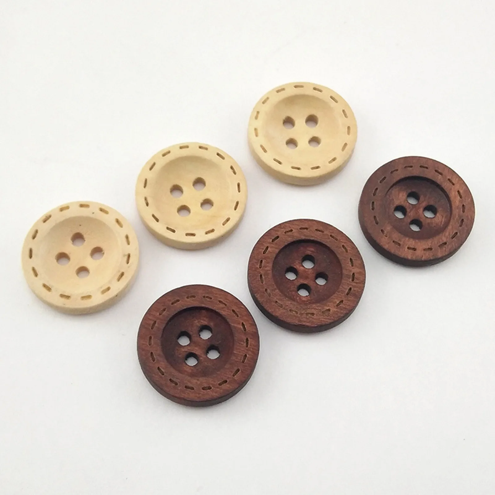 1.4cm Handmade Fabric Button Small (Set Of 12) 46