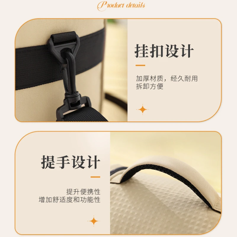 8.5L Large Capacity Tote Cooler Lunch Bags Portable Handheld Outdoor Picnic Office School Insulation Bag with Shoulder Strap