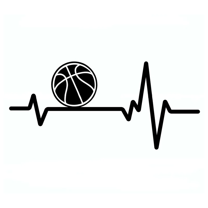 

Creative Basketball Heartbeat Car Decal Personalized Car Motorcycle Decoration High Quality Waterproof Body Sticker