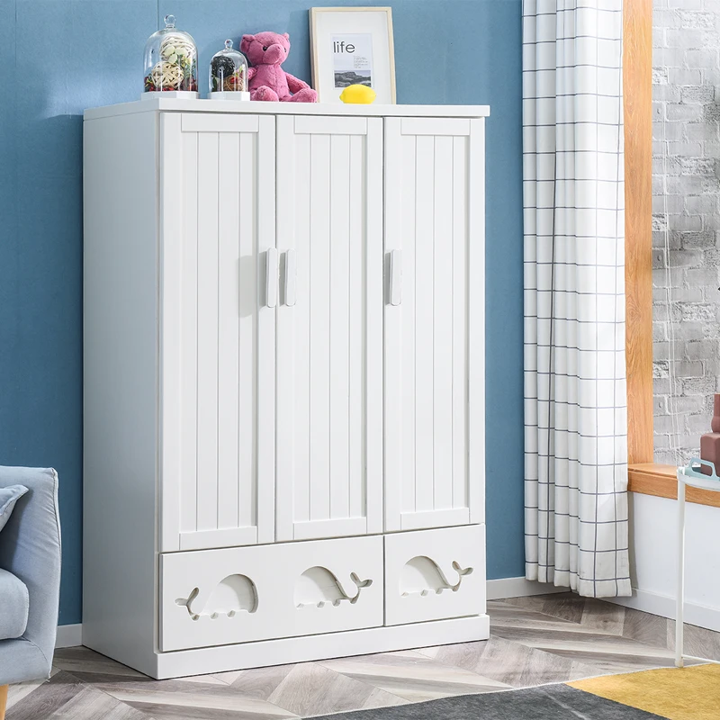 Bedroom Wardrobes Closet Kids Cabinet Dressers Apartment Storage Organizer Boy Shelves Penderie Enfant Modern Furniture CY50CW