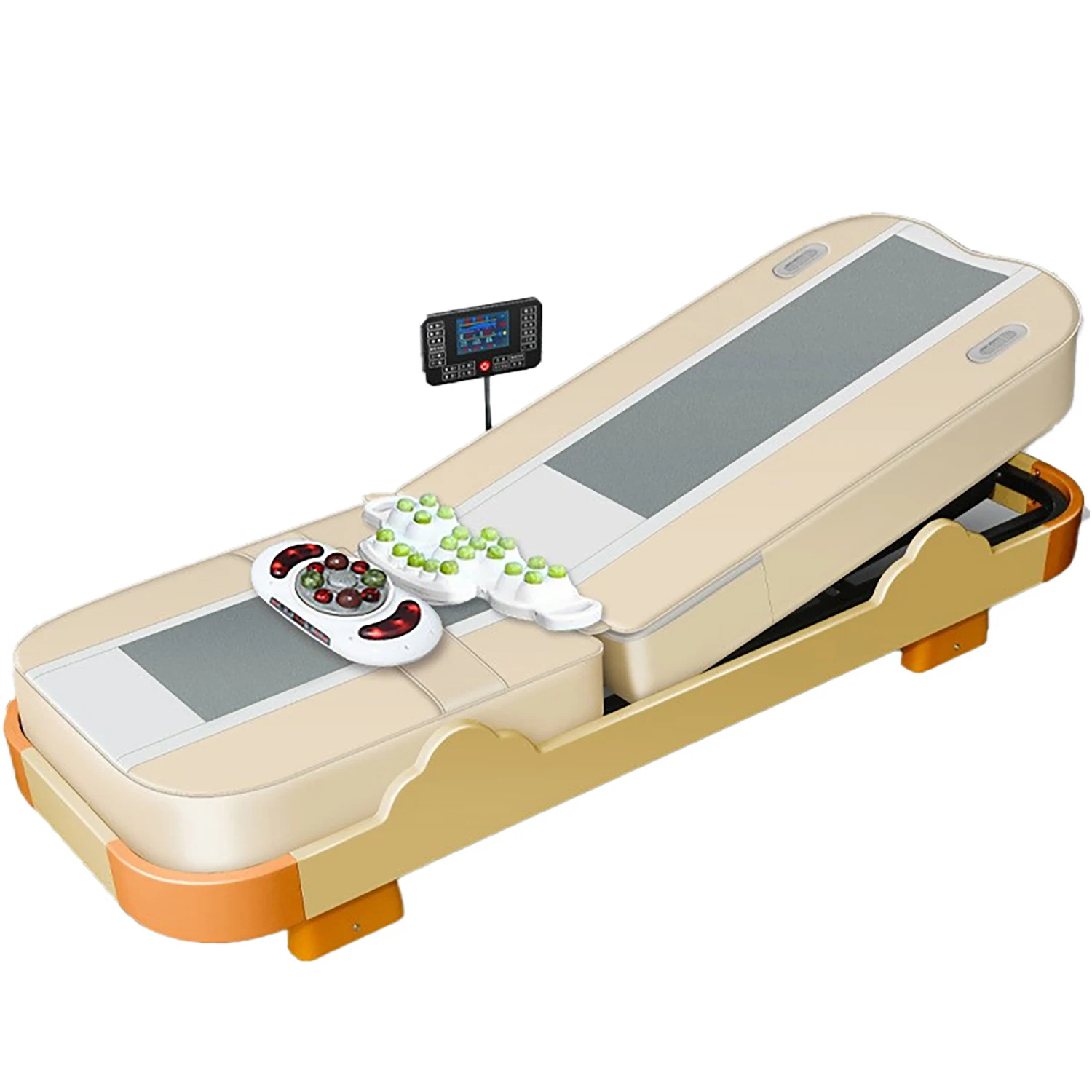 Massage Bed Hot Heated Portable Korea Cheap Nuga Best LCD Automatic Electric Rolling Thermal Jade Stone Massage Bed Sofa Chair 6