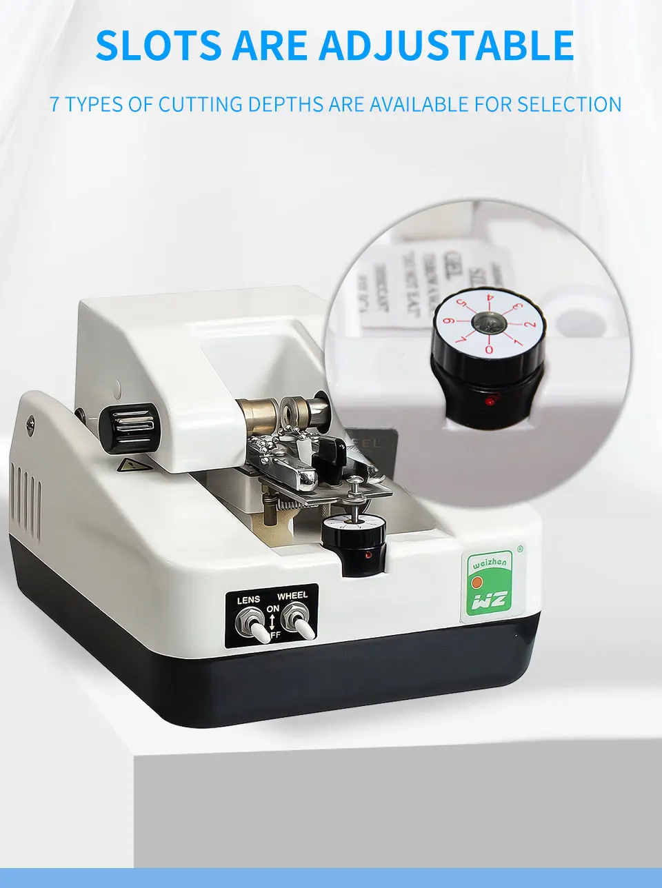 Description Picture 5 of itemChina Equipment WZ-JP800 Optics Instruments Lens Tool Groover eyeglasses processing equipment grooving machine for half frame