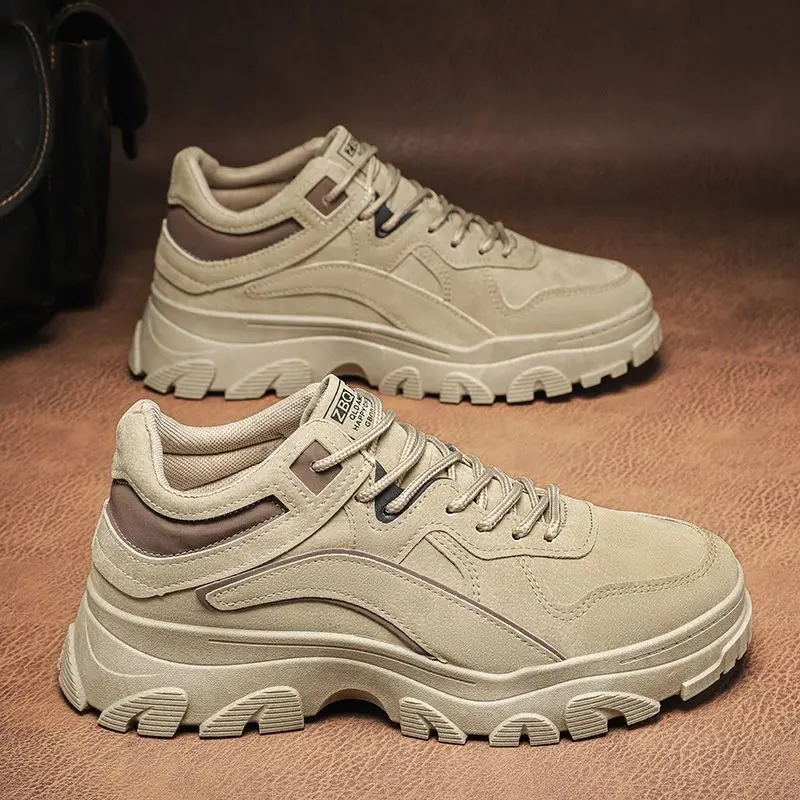Men's Winter Work Boots Waterproof Anti-slip Wear-resistant Casual Work Shoes  Boots Style round Toe Rubber Outsole - 3