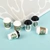 8PCS/10PCS Miniature Coffee Yogurt Rice Ice Cream Fruit Jam Bottle Nail Polish Pretend Food For Dollhouse Play Accessories 2