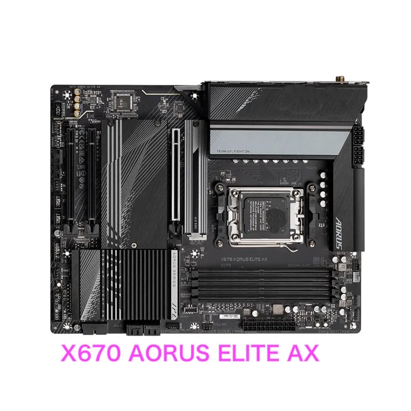 Adatto Per Scheda Madre Gigabyte X670 Aorus Elite Ax Am5 Ddr5 Supporto Scheda Madre Cpu Serie Ryzen 7000 Testata Al 100% Ok Completamente Funzionante