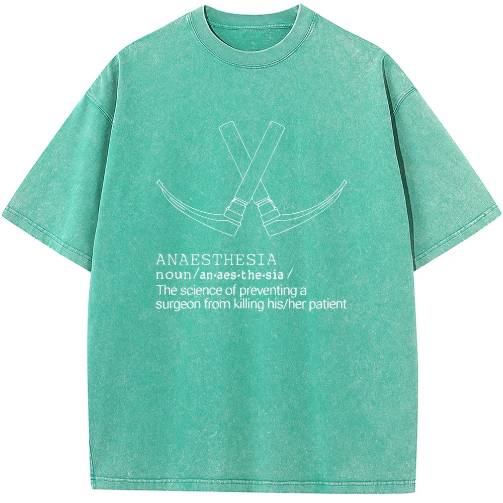 Humorous Anaesthesia Science Graphic T-Shirt - Premium 230g Washed Fabric