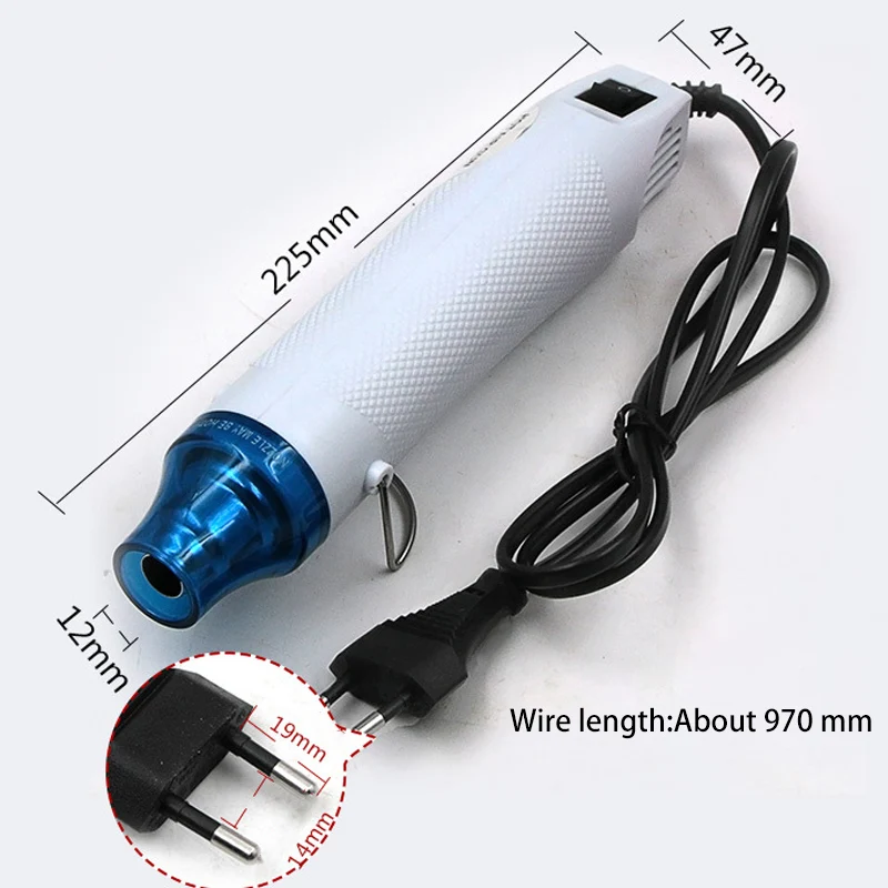220VDIY Hot Air Gun Heat Gun Electric Power Tool Hair Dryer Soldering Wrap Blower Heater Shrink Plastic EU Plug