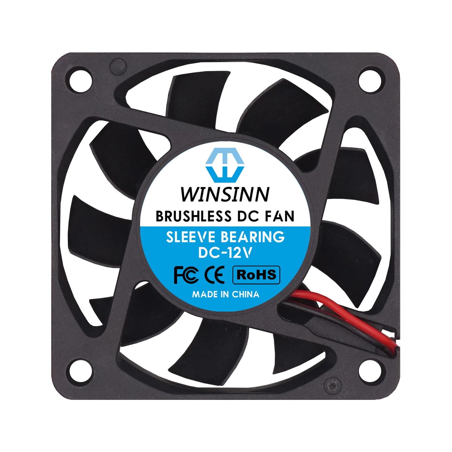 WINSINN 6015 60mm 선풍기 DC 5V 12V 24V 슬리브, 듀얼 볼 베어링, 브러시리스 냉각, 60x15mm 2 핀