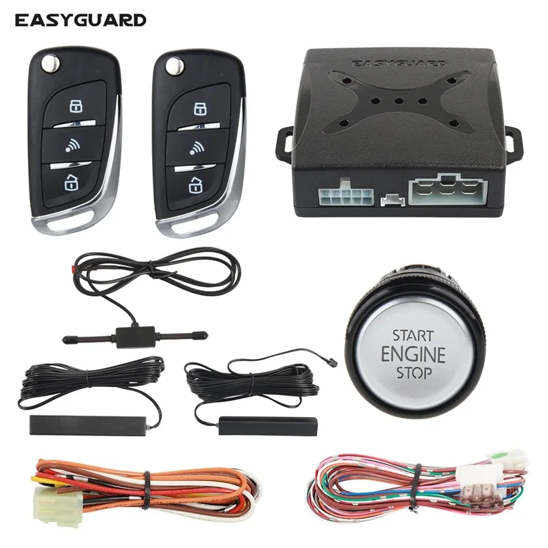 Easyguard Alarm Car System With Auto Lock Unlock Keyless Entry Remote