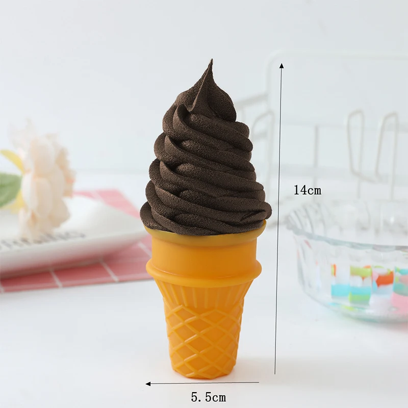 Cono Gelato Finto In PVC – Modello Realistico Per Vetrine, Torte Finte E Servizi Fotografici