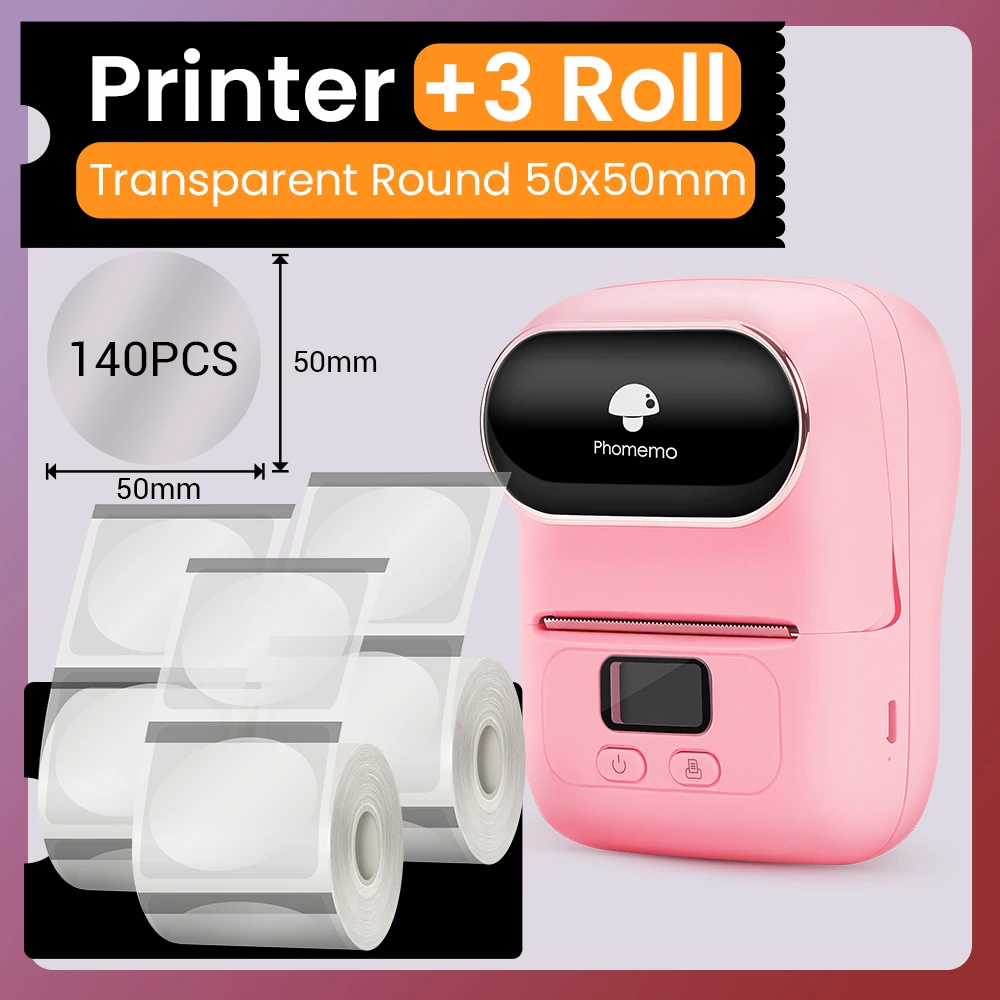 Phomemo M110 Self-Adhesive Label Maker Mini Printer Wireless Portable Phone Sticker Printer Machine for Cloth Jewelry Price Tag printer bluetooth mini Printers